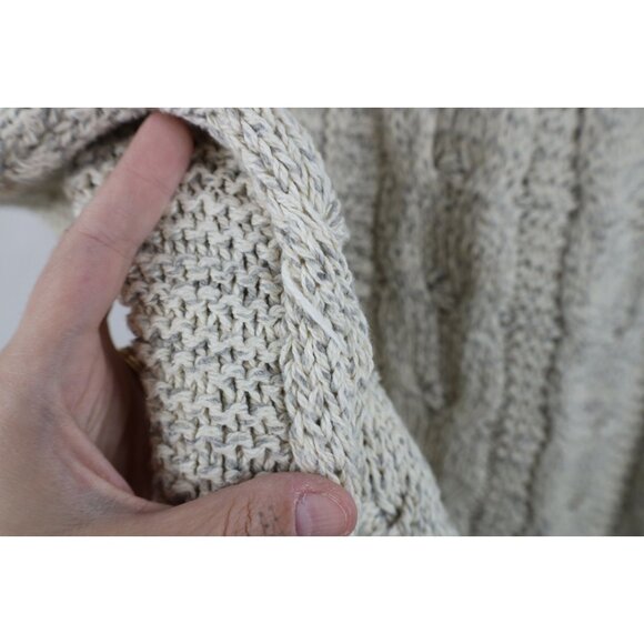 Vtg 90s American Eagle Outfitters Mens Medium Chunky Cable Knit Sweater Vest USA - Picture 6 of 9